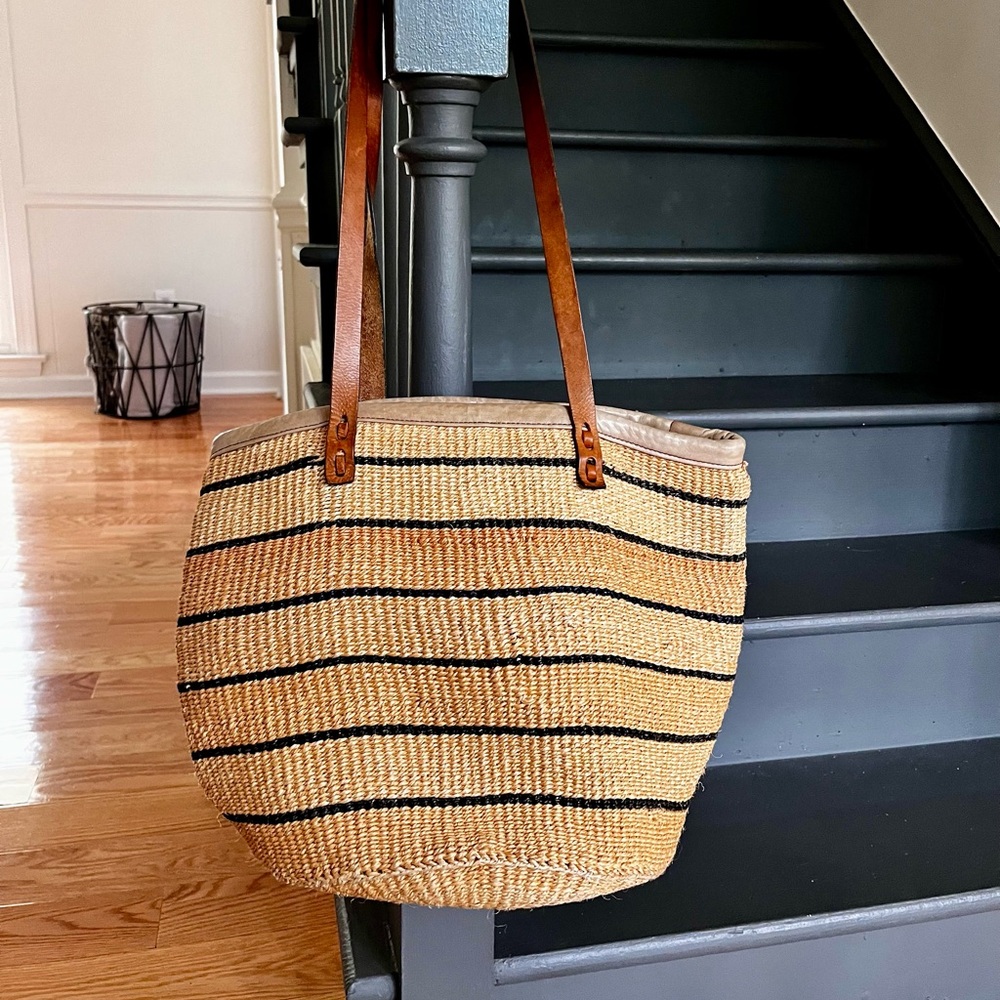 Woven Vintage Straw Tote by Madewell